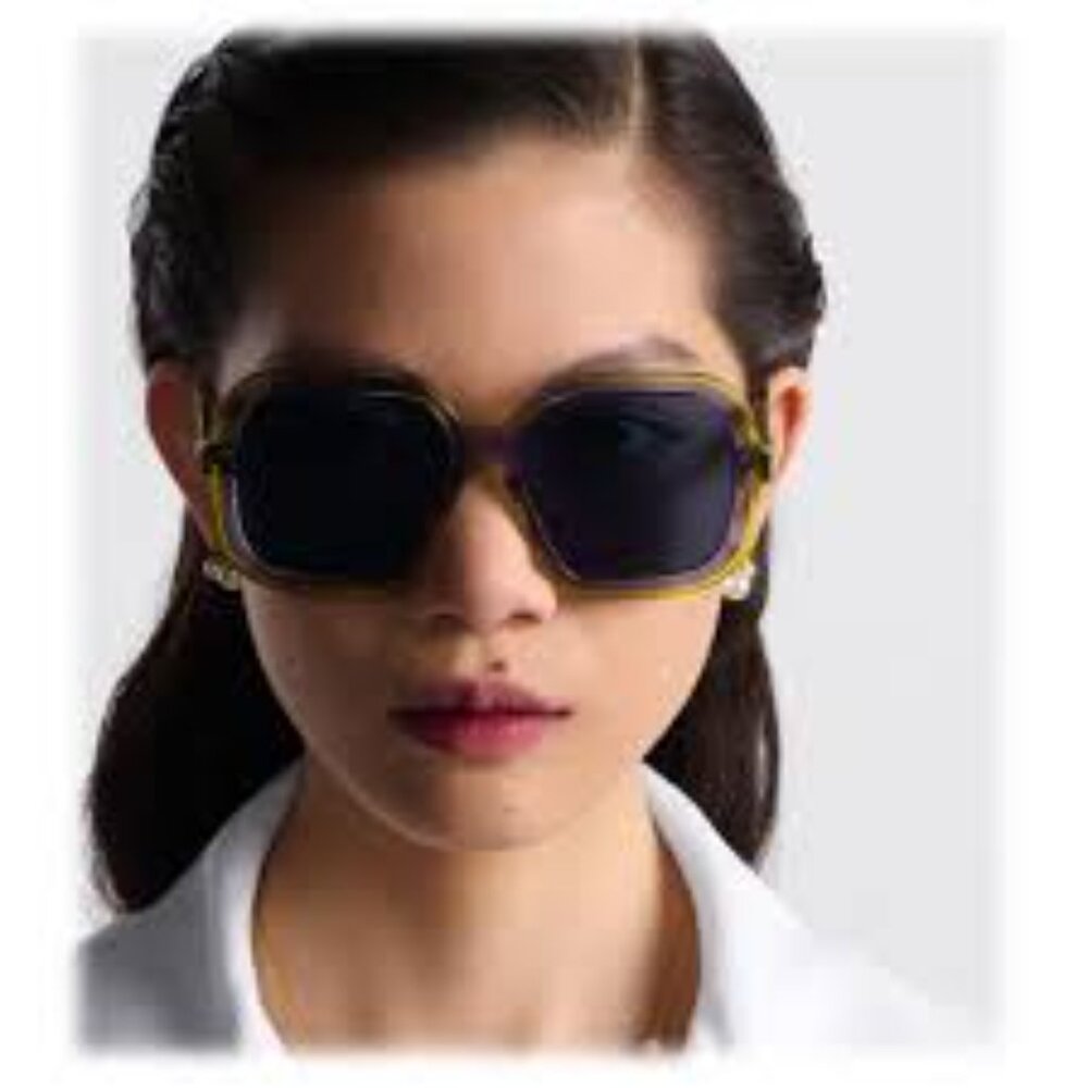 Dior DIORHIGHLIGHT S1I 60B0 Square Sunglasses - Yellow/Blue - Picture 7 of 13